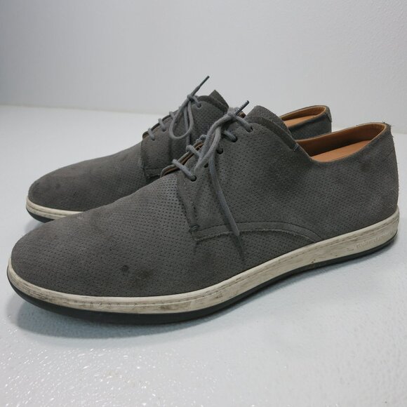 Giorgio Armani Suede Leather Rubber Sole Comfort Dress Oxfords Men's Footwear 10